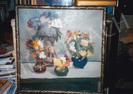  Csíkos, Antónia (Krizsán Jánosné) - Flower Still Life; oil on canvas; Signed lower left: Csíkos A; Photo: Kieselbach Tamás